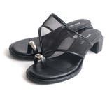 ブラック(メッシュ) | サムリング サンダル レディース | AmiAmi