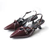 バーガンディ(スムース) | バックストラップ ミュール レディース | AmiAmi