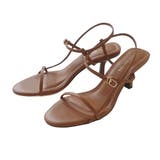 キャメル(スムース) | アンクルストラップ サンダル レディース | AmiAmi