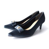 ダスティーネイビー(ベルベット) | リボン パンプス レディース | AmiAmi