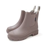 ベージュ(ショート) | リブ レインブーツ レディース | AmiAmi