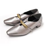 シルバーグレー(クラック) | ゴールド モチーフ パンプス レディース | AmiAmi