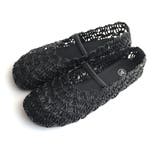 ブラック | メッシュ フラット シューズ レディース | AmiAmi