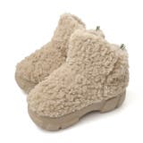 ベージュ | 厚底 ボア ムートン レディース | AmiAmi