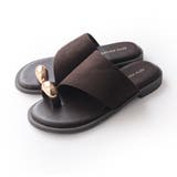 ブラウン(スエード) | サムリング フラット サンダル レディース | AmiAmi