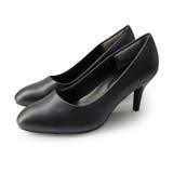 ブラック(スムース) | アーモンドトゥ 走れる パンプス レディース | AmiAmi