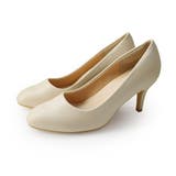 アイボリー(スムース) | アーモンドトゥ 走れる パンプス レディース | AmiAmi