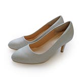 シルバー(グリッター) | アーモンドトゥ 走れる パンプス レディース | AmiAmi