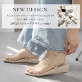 メタルライン ストラップ サンダル レディース | AmiAmi | 詳細画像3 