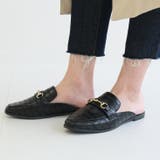 ブラック(クロコ) | ローファー ミュール サンダル | AmiAmi