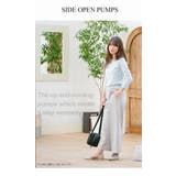 異素材MIXサイドオープン フラットパンプスぺたんこ サイドカット | AmiAmi | 詳細画像14 