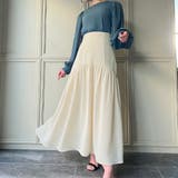 ハイウエストレースアップラウンドギャザースカート | JUNOAH | 詳細画像3