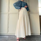 ハイウエストレースアップラウンドギャザースカート | JUNOAH | 詳細画像5