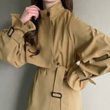 ベージュ | スタンドトレンチコート | JUNOAH