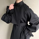 ブラック | スタンドトレンチコート | JUNOAH