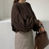 Louere スタンドカラーギャザーブラウス | Louere | 詳細画像12