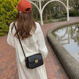 ブラック | フェイクレザーミニショルダーバッグ | LAUIR