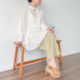 シアーピンタックティアードチュニック | JUNOAH | 詳細画像4
