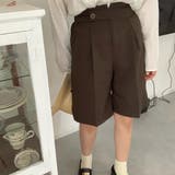 ブラウン | ウエストデザインハーフパンツ | LAUIR