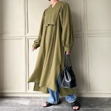 カーキ | レイヤードシャツワンピース | JUNOAH