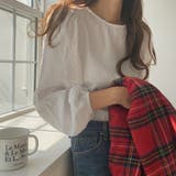 ホワイト | ドビードットブラウス | LAUIR