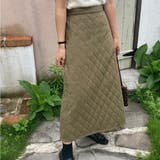 グリーン | ダイヤキルトタイトスカート | LAUIR