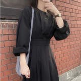 ウエスト切替タックロングワンピース | LAUIR | 詳細画像12