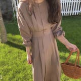 ウエスト切替タックロングワンピース | LAUIR | 詳細画像14