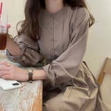 ウエスト切替タックロングワンピース | LAUIR | 詳細画像15