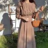 ウエスト切替タックロングワンピース | LAUIR | 詳細画像17