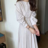 ウエスト切替タックロングワンピース | LAUIR | 詳細画像3