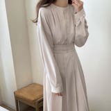ウエスト切替タックロングワンピース | LAUIR | 詳細画像6