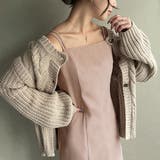 ピンクベージュ | ピーチスキンIラインキャミワンピース | JUNOAH