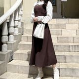 切り替えデザインクロスキャミワンピース | JUNOAH | 詳細画像14