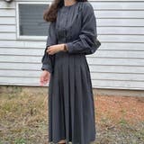ウエスト切替タックロングワンピース | LAUIR | 詳細画像20