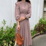 ウエスト切替タックロングワンピース | LAUIR | 詳細画像24