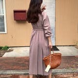 ウエスト切替タックロングワンピース | LAUIR | 詳細画像26
