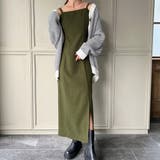 ピーチスキンIラインキャミワンピース | JUNOAH | 詳細画像24