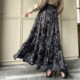 花柄ティアードスカート | JUNOAH | 詳細画像12