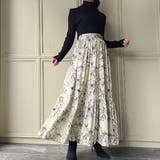 花柄ティアードスカート | JUNOAH | 詳細画像5