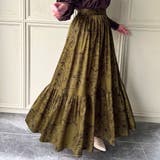 花柄ティアードスカート | JUNOAH | 詳細画像6