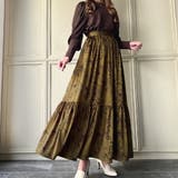 花柄ティアードスカート | JUNOAH | 詳細画像7