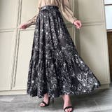 花柄ティアードスカート | JUNOAH | 詳細画像9