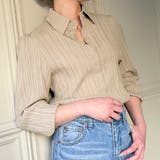 ベージュ | シワプリーツシャツ | JUNOAH