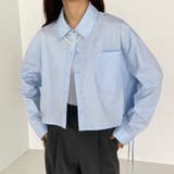 callautia サイドギャザーショートシャツ[品番：AMTW0005486