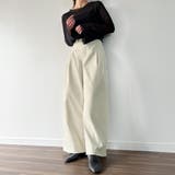 フロントデザインツータックワイドパンツ | JUNOAH | 詳細画像5