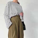 フロントデザインツータックワイドパンツ | JUNOAH | 詳細画像9