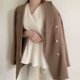 Vネックペプラムノースリーブトップス | JUNOAH | 詳細画像5