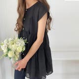 FILLOU フレンチスリーブティアードブラウス | JUNOAH | 詳細画像6 