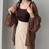 Louere 【取り外し可能パット付き】スクエアネックタンクトップ | Louere | 詳細画像13